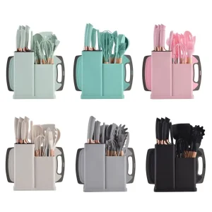 19pcs Food Grade Silicone Kitchenware Set